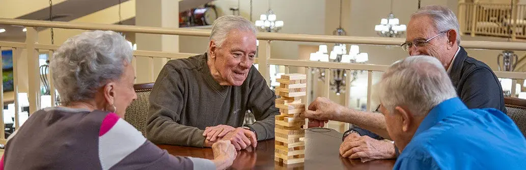 Riverwalk Estates hawthorn senior living seniors playing games