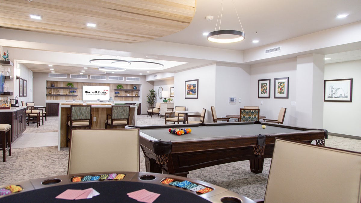 Riverwalk Estates game room
