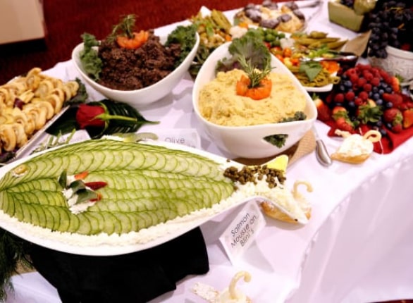Riverwalk Estates culinary services table spread